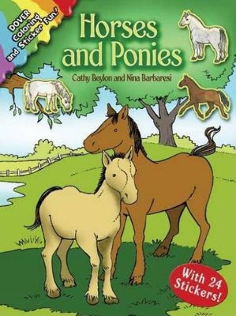 Horses and Ponies: Coloring and Sticker Fun: With 24 Stickers!