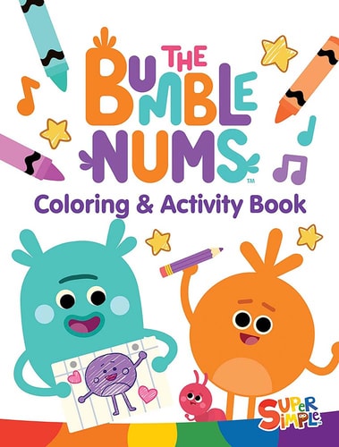 Super Simple Songs The Bumble Nums Coloring & Activity Book: with 50 Stickers! (Super Simple Kids Coloring Books)