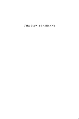 The New Brahmans Five Maharashtrian Families
