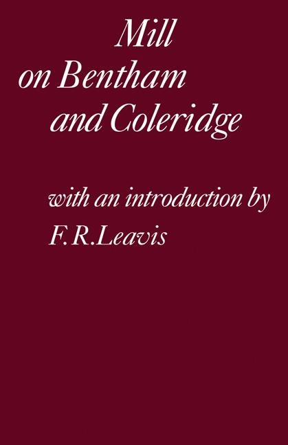 Mill on Bentham and Coleridge