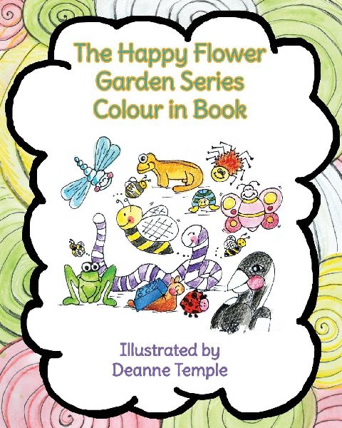 The Happy Flower Garden Series Colour in Book