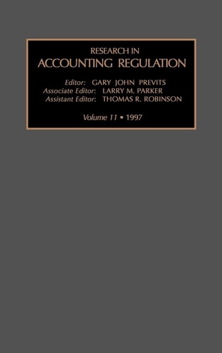 Research in Accounting Regulation In Preparation, Summer 1997