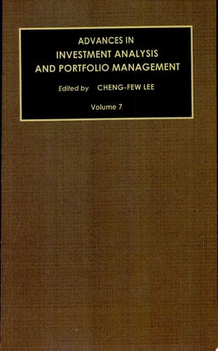 Advances in Investment Analysis and Portfolio Management