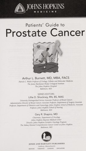 Johns Hopkins Patients' Guide to Prostate Cancer