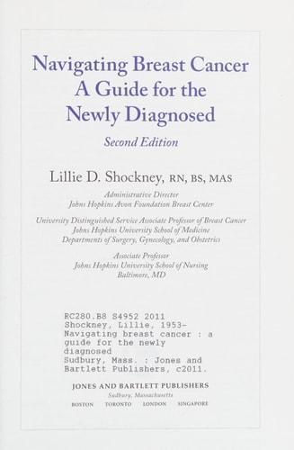 Navigating Breast Cancer: Guide for the Newly Diagnosed Guide for the Newly Diagnosed