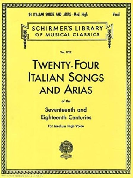 24 Italian Songs & Arias - Medium High Voice