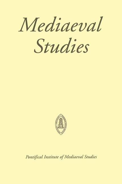 Mediaeval Studies 81 (2019, Publ. 2020)