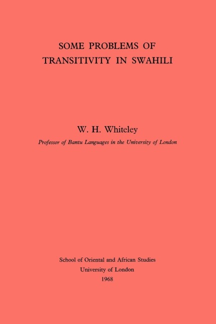 Some Problems of Transitivity in Swahili