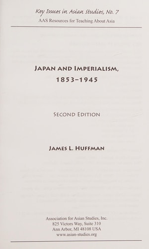 Japan and Imperialism, 1853-1945