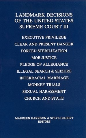Landmark Decisions of the United States Supreme Court III