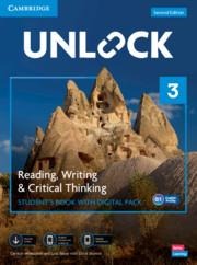 Unlock Level 3 Reading, Writing and Critical Thinking Students Book with Digital Pack
