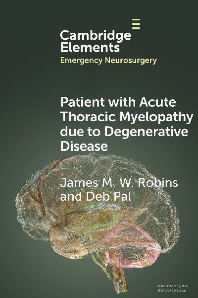Patient with Acute Thoracic Myelopathy Due to Degenerative Disease
