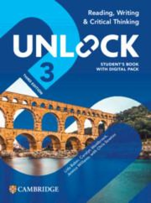 Unlock Level 3 Reading, Writing and Critical Thinking Students Book with Digital Pack