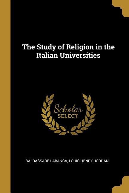 The Study of Religion in the Italian Universities