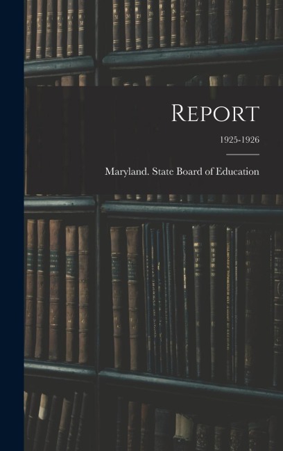 Report; 1925-1926