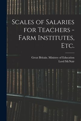 Scales of Salaries for Teachers - Farm Institutes, Etc.