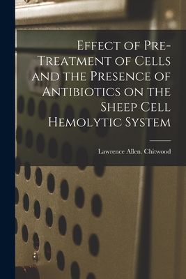 Effect of Pre-treatment of Cells and the Presence of Antibiotics on the Sheep Cell Hemolytic System