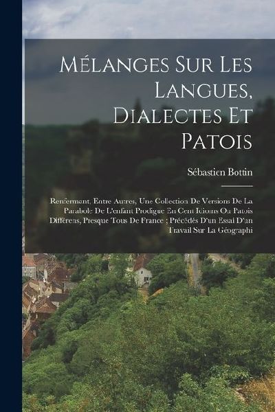 Mélanges Sur Les Langues, Dialectes Et Patois: Renfermant, Entre Autres, Une Collection De Versions De La Parabole De Lenfant Prodigue En Cent Idioms Ou Patois Différens, Presque Tous De France; Précédés Dun Essai Dun Travail Sur La Géographi