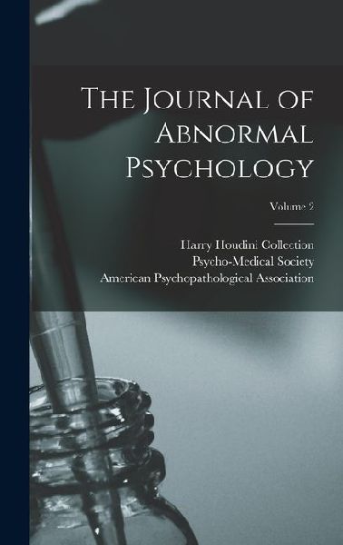 The Journal of Abnormal Psychology; Volume 2