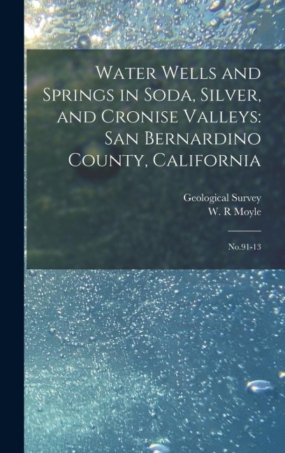 Water Wells and Springs in Soda, Silver, and Cronise Valleys: San Bernardino County, California: No.91-13