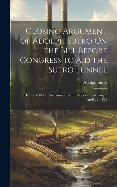 Closing Argument of Adolph Sutro On the Bill Before Congress to Aid the Sutro Tunnel: Delivered Before the Committee On Mines and Mining ... April 22,