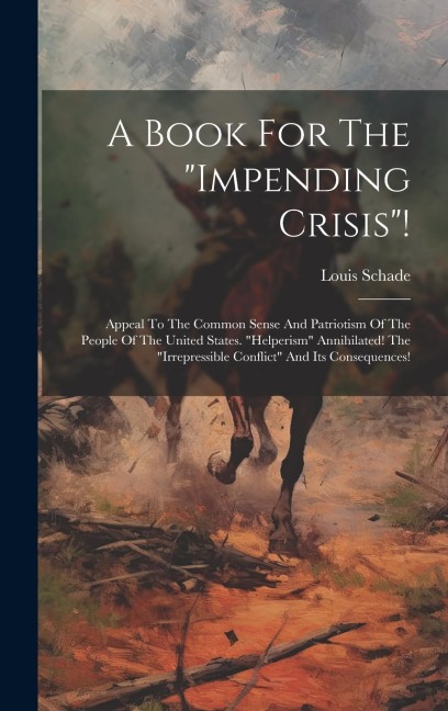 A Book For The "impending Crisis"!: Appeal To The Common Sense And Patriotism Of The People Of The United States. "helperism" Annihilated! The "irrepressible Conflict" And Its Consequences!