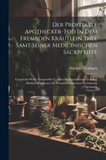 Der Profitable Apothecker-tod In Dem Frembden Kräutlein Thee Samt Seiner Medicinischen Sackpfeiffe: Gesprächs-weise Vorgestellet U. Allen Rechtschaffe