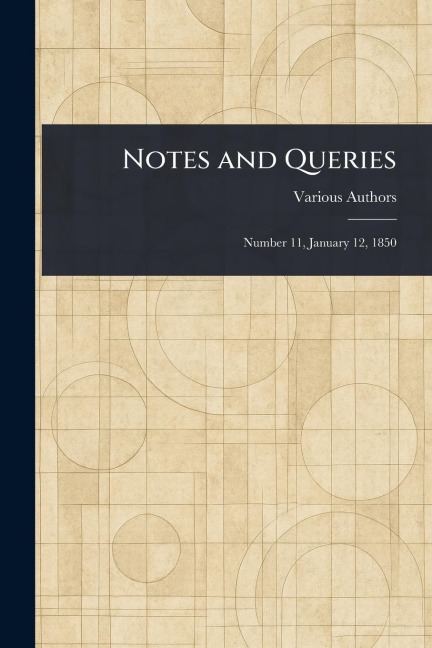 Notes and Queries