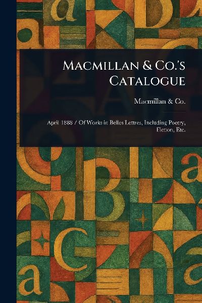Macmillan & Co.s Catalogue