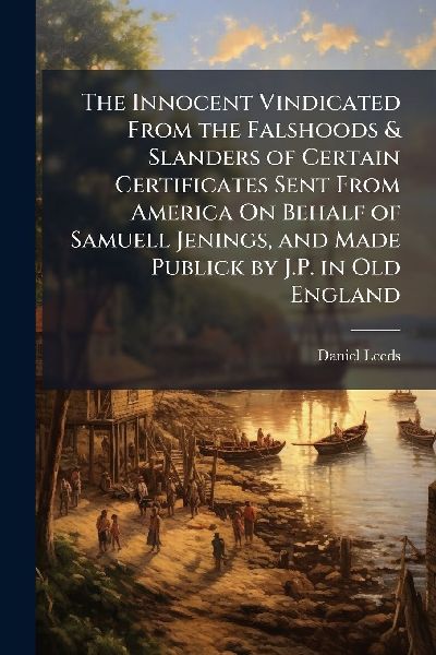 The Innocent Vindicated From the Falshoods & Slanders of Certain Certificates Sent From America On Behalf of Samuell Jenings, and Made Publick by J.P. in Old England