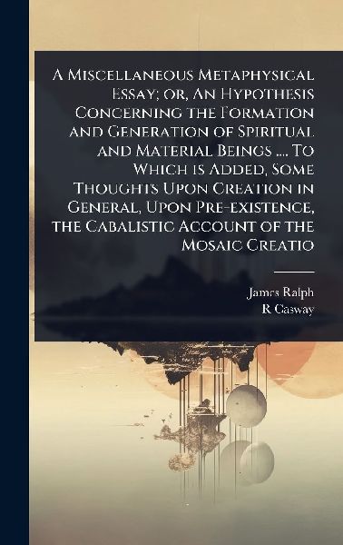 A Miscellaneous Metaphysical Essay; or, An Hypothesis Concerning the Formation and Generation of Spiritual and Material Beings .... To Which is Added, Some Thoughts Upon Creation in General, Upon Pre-existence, the Cabalistic Account of the Mosaic Creatio