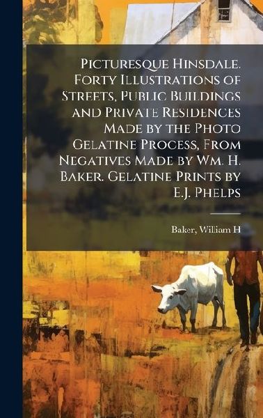 Picturesque Hinsdale. Forty Illustrations of Streets, Public Buildings and Private Residences Made by the Photo Gelatine Process, From Negatives Made by Wm. H. Baker. Gelatine Prints by E.J. Phelps