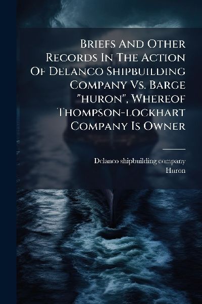 Briefs And Other Records In The Action Of Delanco Shipbuilding Company Vs. Barge huron, Whereof Thompson-lockhart Company Is Owner