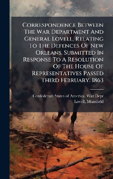 Correspondence Between The War Department And General Lovell, Relating To The Defences Of New Orleans. Submitted In Response To A Resolution Of The House Of Representatives Passed Third February. 1863