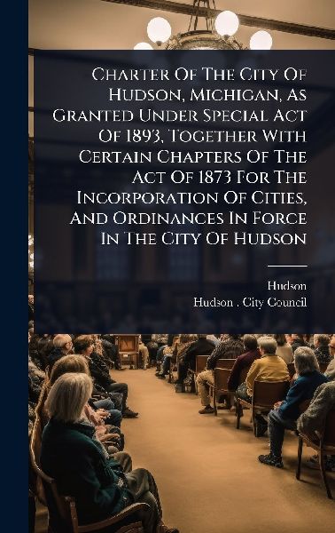 Charter Of The City Of Hudson, Michigan, As Granted Under Special Act Of 1893, Together With Certain Chapters Of The Act Of 1873 For The Incorporation Of Cities, And Ordinances In Force In The City Of Hudson