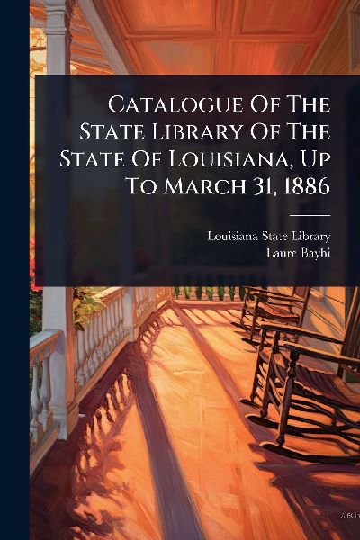 Catalogue Of The State Library Of The State Of Louisiana, Up To March 31, 1886
