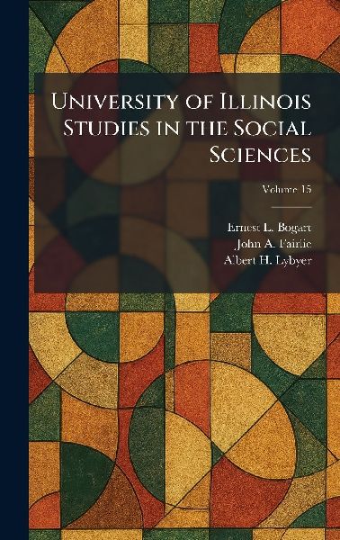 University of Illinois Studies in the Social Sciences