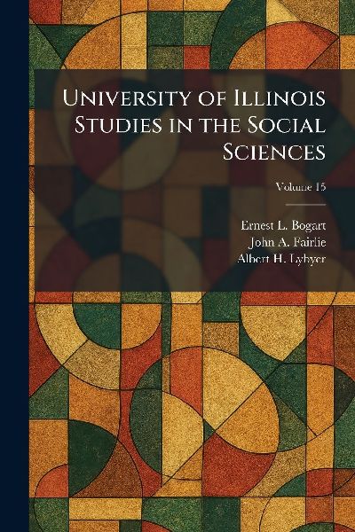 University of Illinois Studies in the Social Sciences