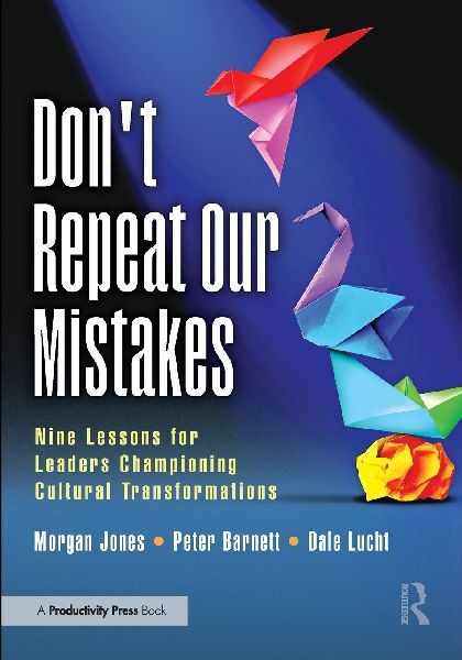 Dont Repeat Our Mistakes: Nine Lessons for Leaders Championing Cultural Transformations