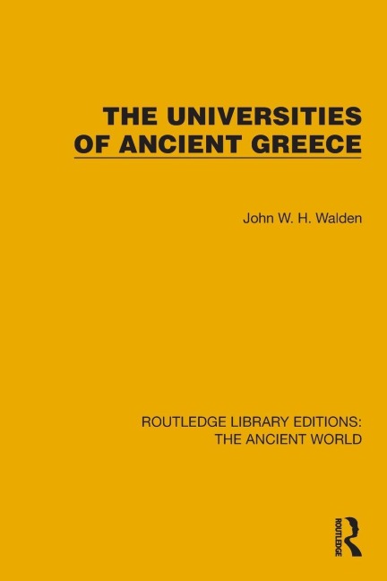 The Universities of Ancient Greece