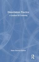 Dissertation Practice: A Journal for Learning