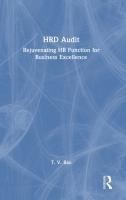 HRD Audit: Rejuvenating HR Function for Business Excellence