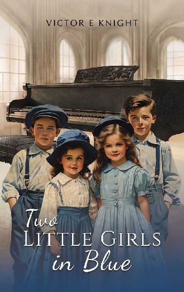 Two Little Girls in Blue