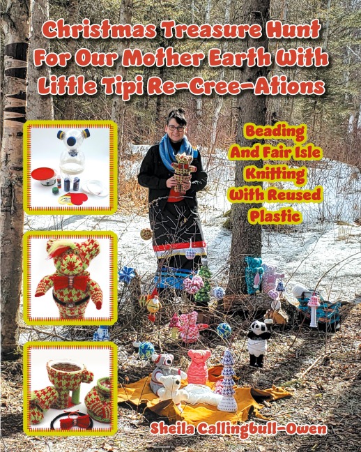 Christmas Treasure Hunt For Our Mother Earth: Beading And Fair Isle Knitting With Reused Plastic