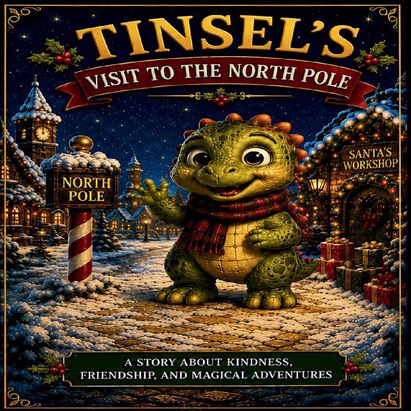 Tinsel's Visit to the North Pole: A Magical Christmas Story About Believing (A Heartwarming Holiday Picture Book for Kids Ages 3-7)