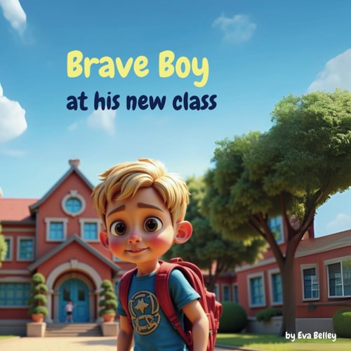 Brave Boy at His New Class