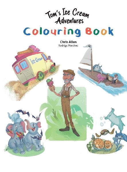 Toms Ice Cream Adventures Colouring Book