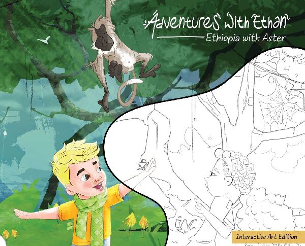 Adventures with Ethan: Ethiopia with Aster - Interactive Art Edition