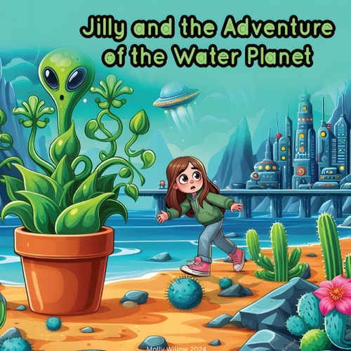 Jilly and the Adventure of the Water Planet A Girl Gets Picked Up by Nice Aliens and Shown Their Beautiful Planet of Plants and Fauna Giving a Warning about the Girls Own Planet to Look After it and the Trees and Plants