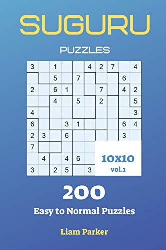 Suguru Puzzles - 200 Easy to Normal Puzzles 10x10 Vol. 1